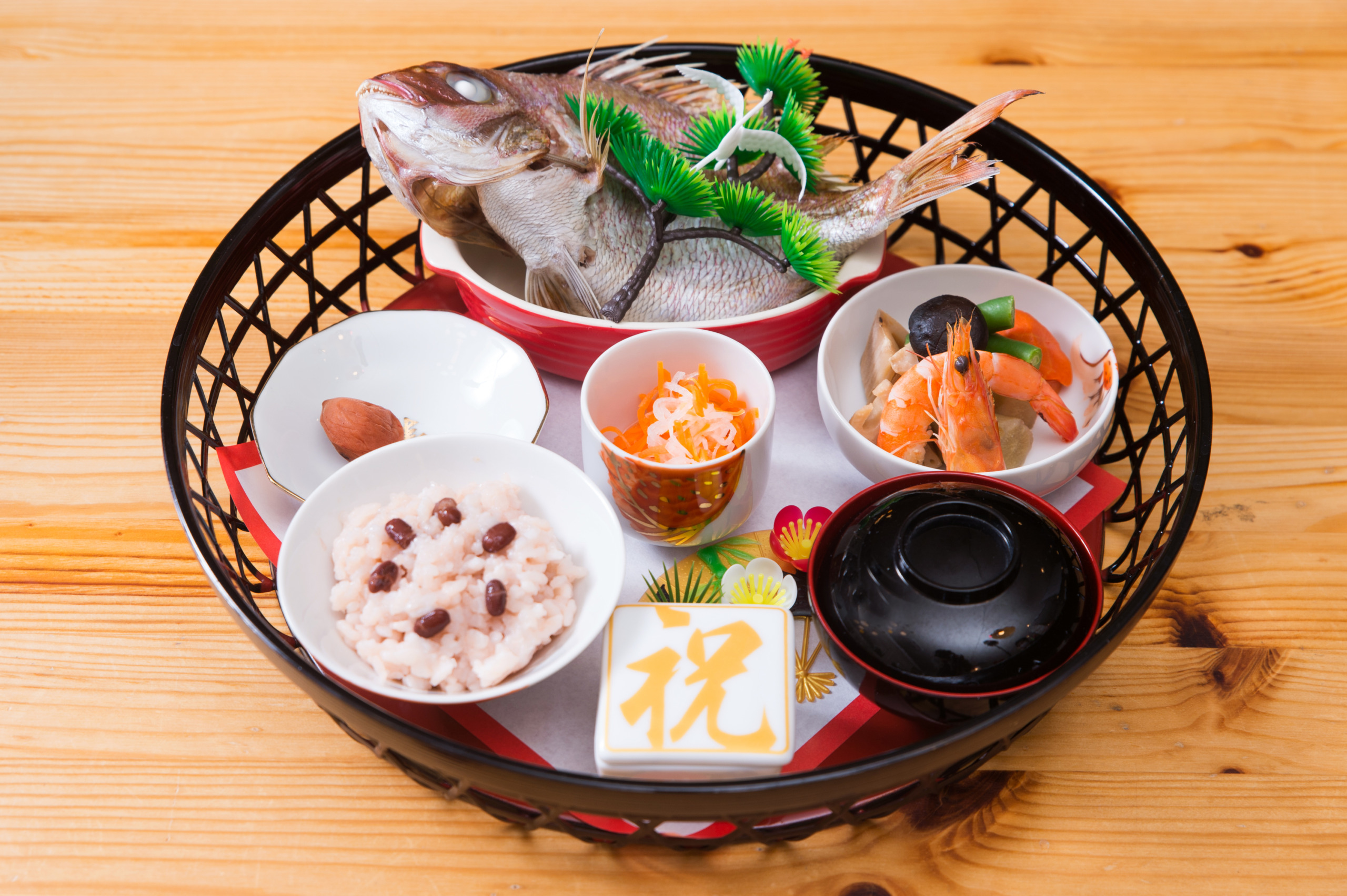 グリーンリーフ柄×オリーブグリーンお食い初め百日祝い初節句